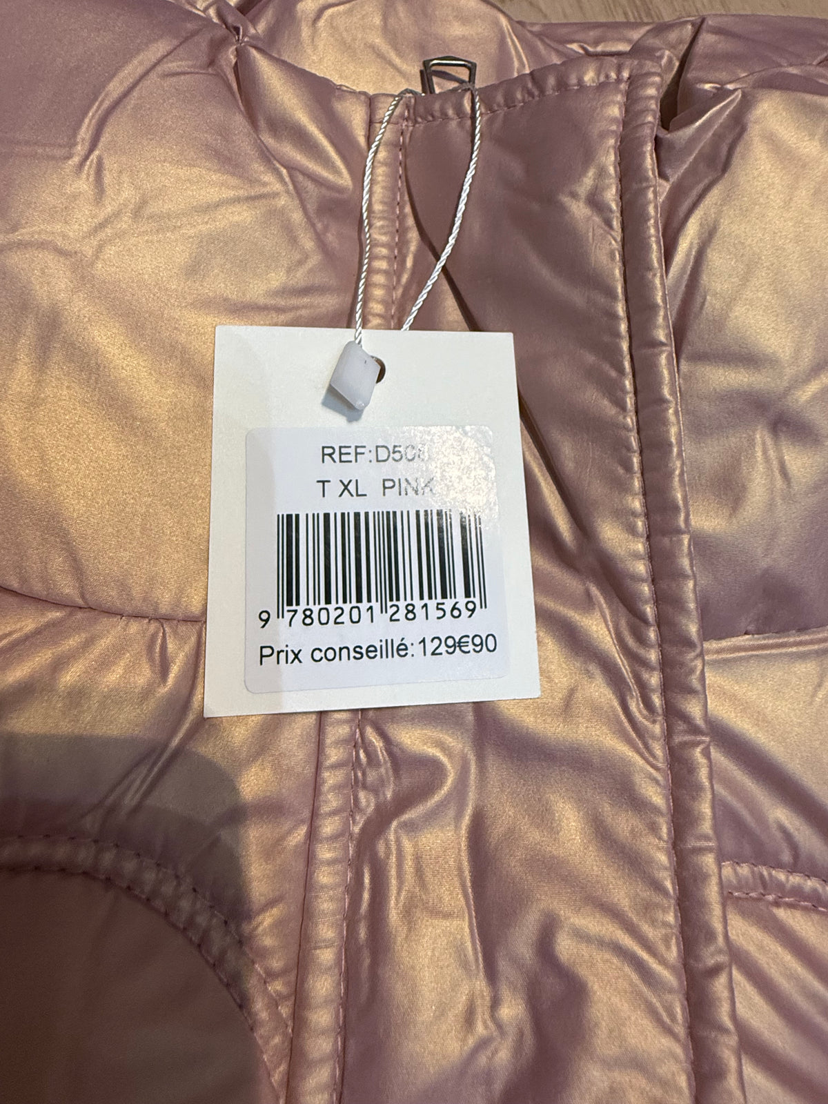 ✨ Neuve 130€ Diab’less - Doudoune Rose Métal - XL ok XXL ✨