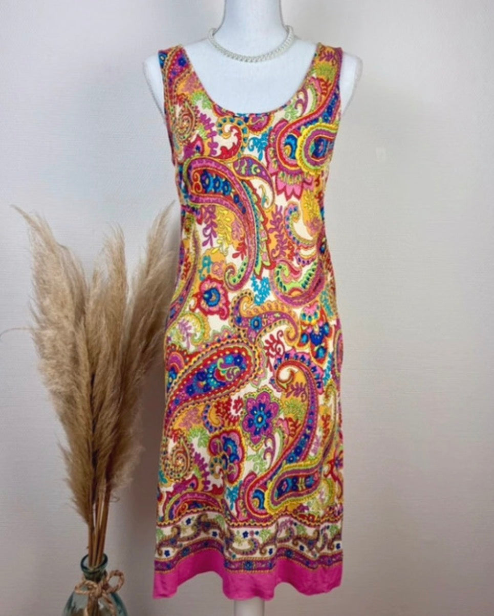 ✨ Robe D&G Dolce & Gabbana – Imprimé Cachemire Multicolore (T38 à 42) ✨