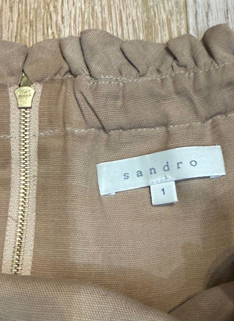 ✨ Sandro - Robe bustier en lin - T.36 S ✨