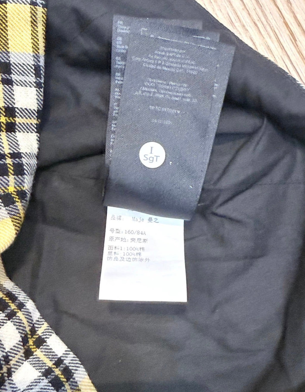 ✨ Neuf 150€ - Maje - Crop Top à carreaux - T36 ✨