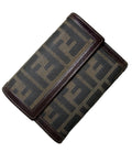 ✨ Fendi - Zucca portefeuille trifold - toile et cuir - Vintage - Mixte ✨