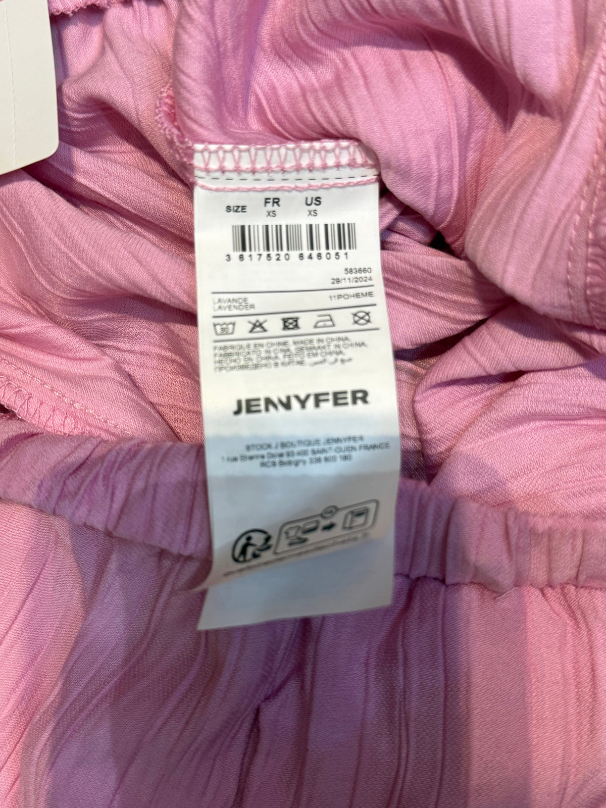 ✨ Neuf 22,99€ - Jenyfer - Pantalon Fluide Rose - T34 ok 38 ✨