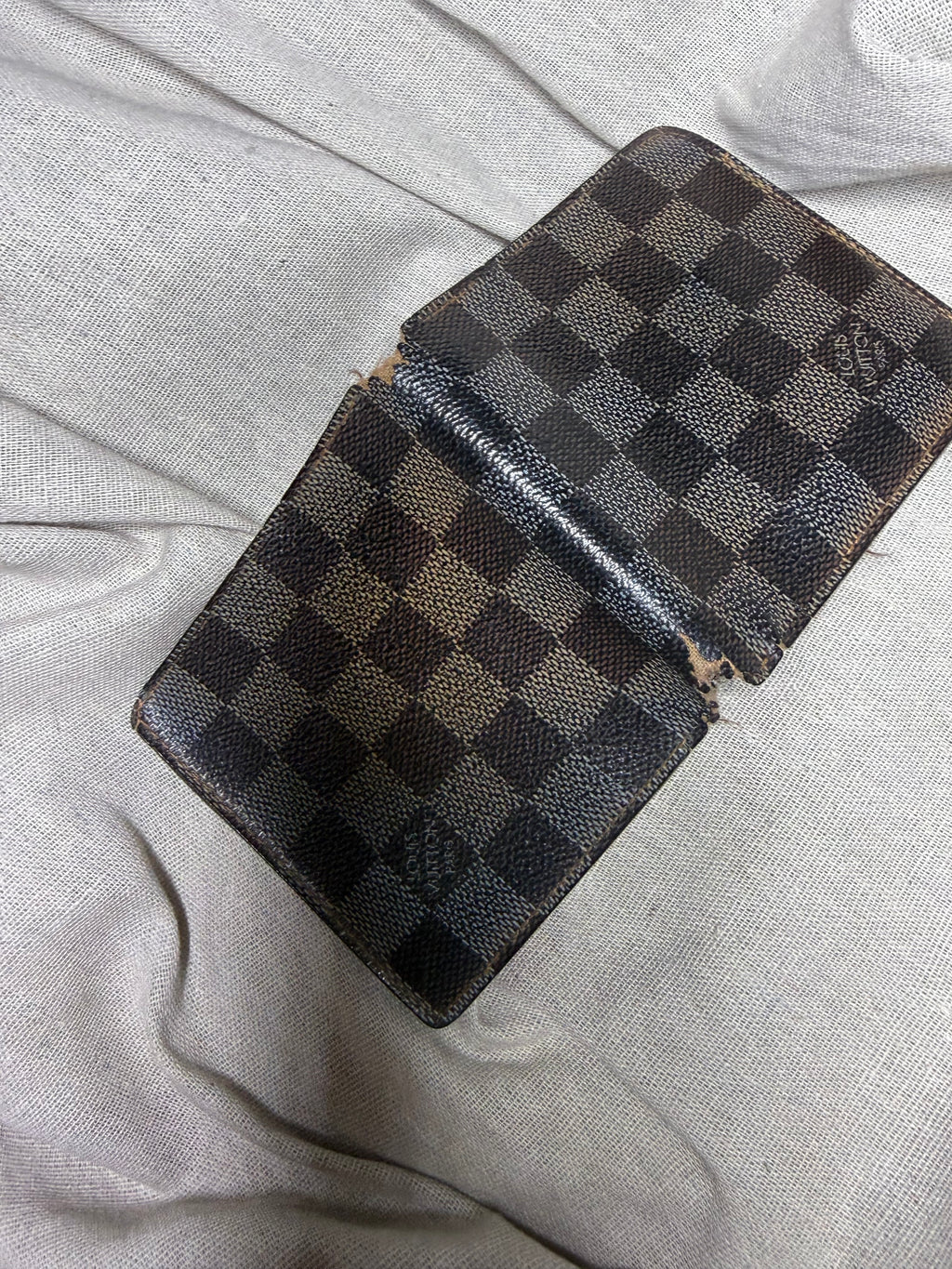 ✨ Louis Vuitton – Portefeuille Marco | Damier Graphite (À restaurer / Upcycling) ✨
