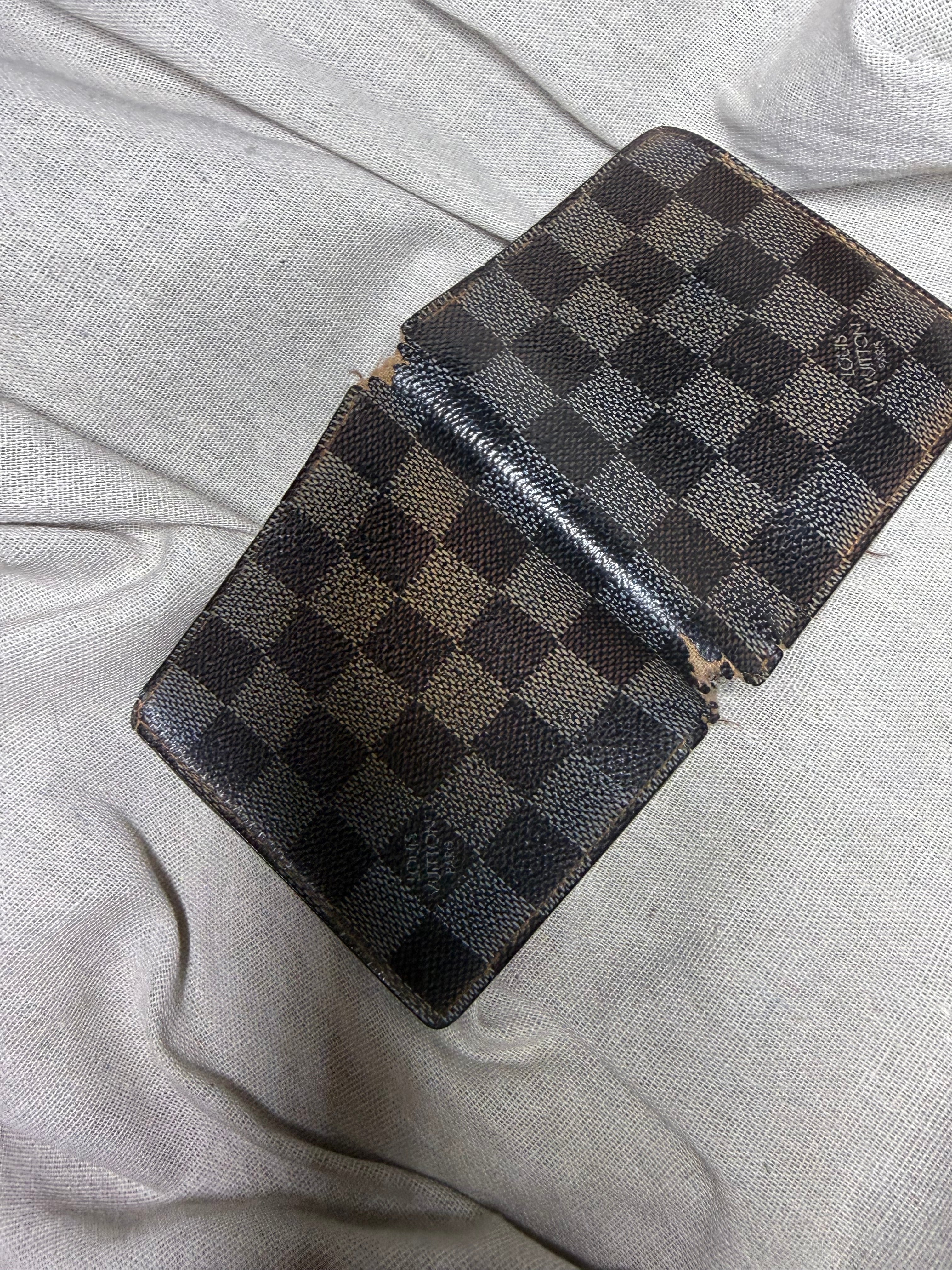 ✨ Louis Vuitton – Portefeuille Marco | Damier Graphite (À restaurer / Upcycling) ✨