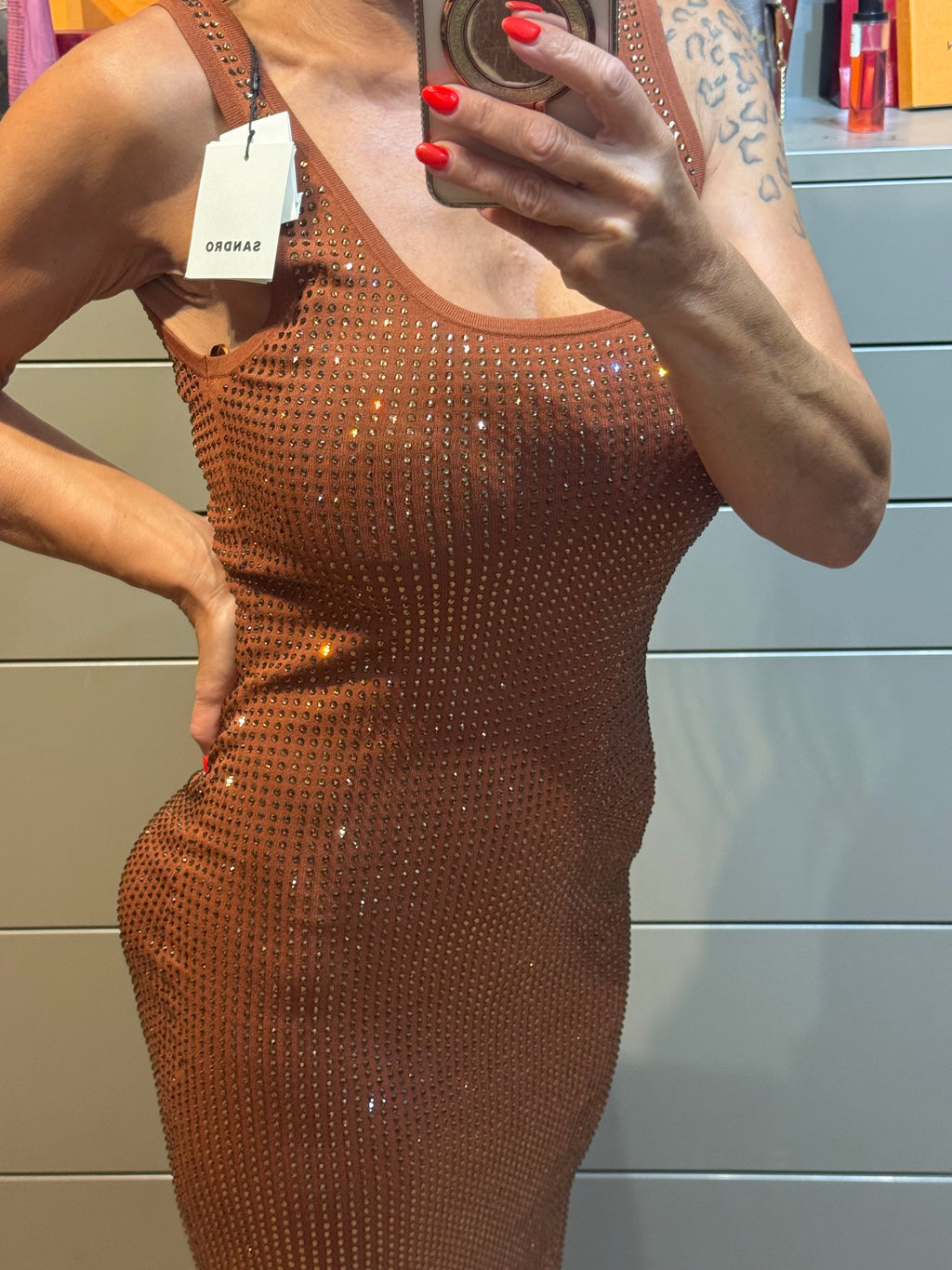 ✨ Neuve valeur 515€ Robe Full Strass Sandro T36 ✨