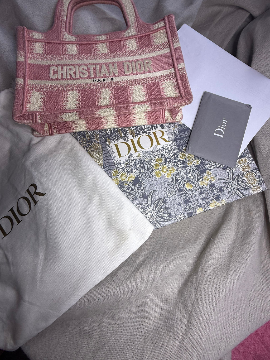 ✨Neuf 2400€ Christian Dior mini Tote édition Limitée full set ✨