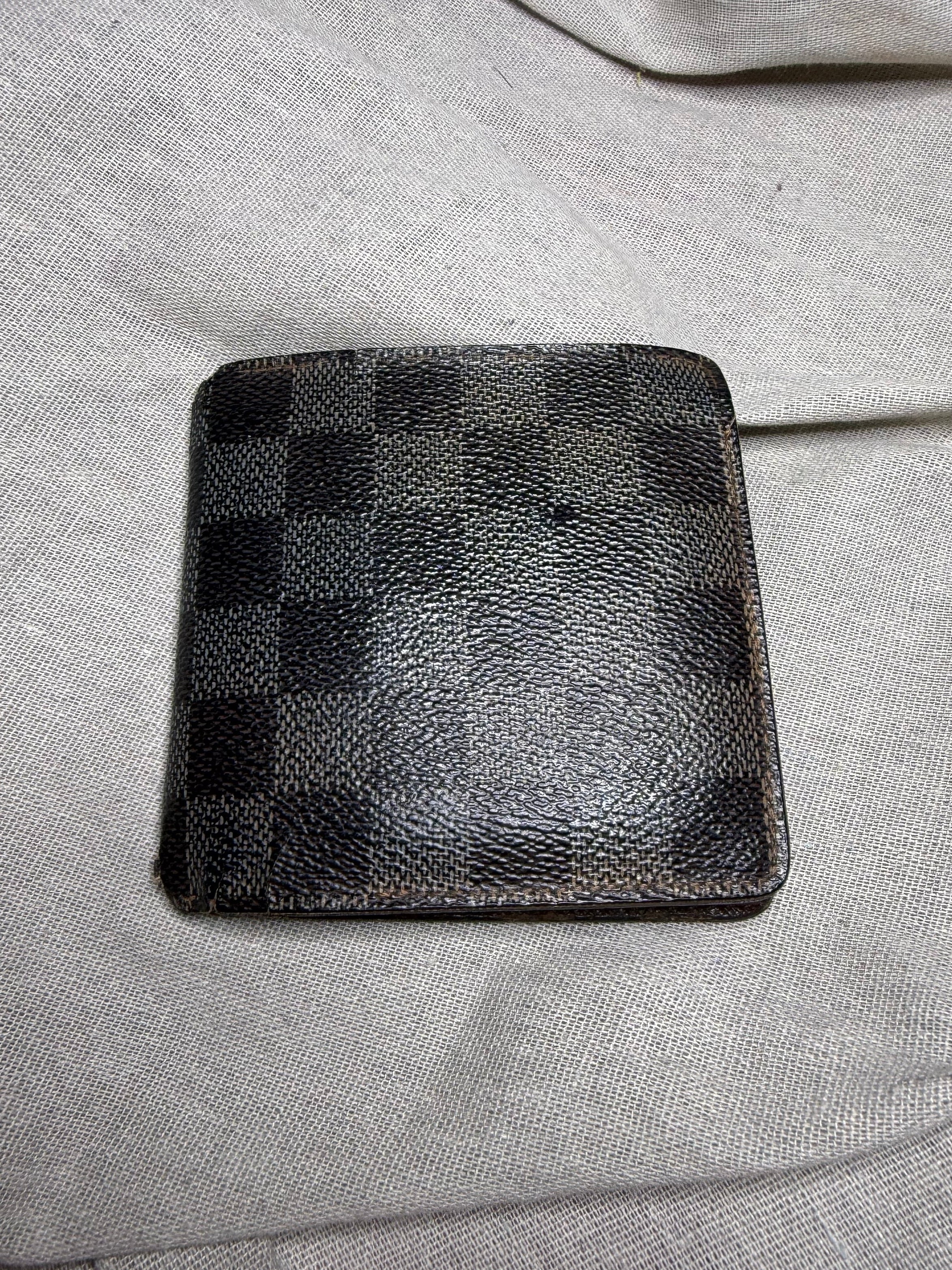 ✨ Louis Vuitton – Portefeuille Marco | Damier Graphite (À restaurer / Upcycling) ✨