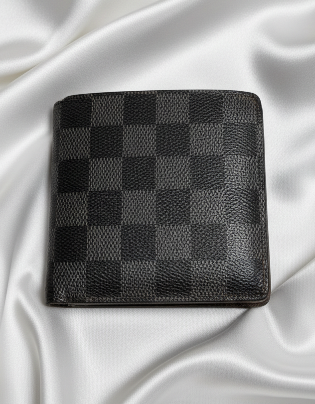 ✨ Louis Vuitton – Portefeuille Marco | Damier Graphite (À restaurer / Upcycling) ✨