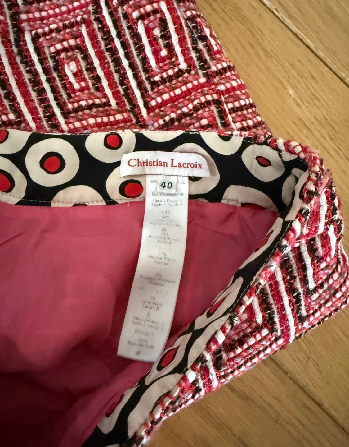 ✨ [Collector] Jupe Crayon en Tweed Christian Lacroix – Pièce d’Archive Vintage (T. 36) ✨