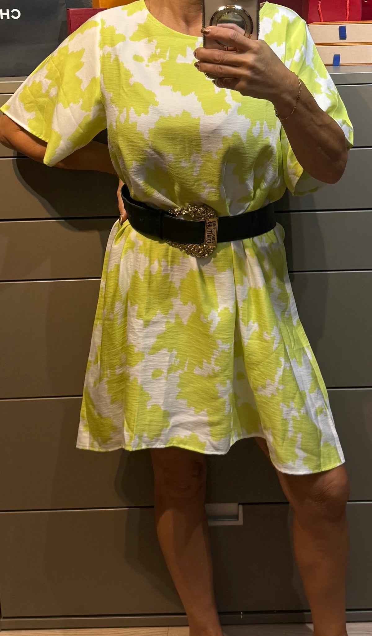 ✨ Neuf 245€ ✨ Armani Exchange - Robe Tunique Lemon - T36 ok 40 ✨