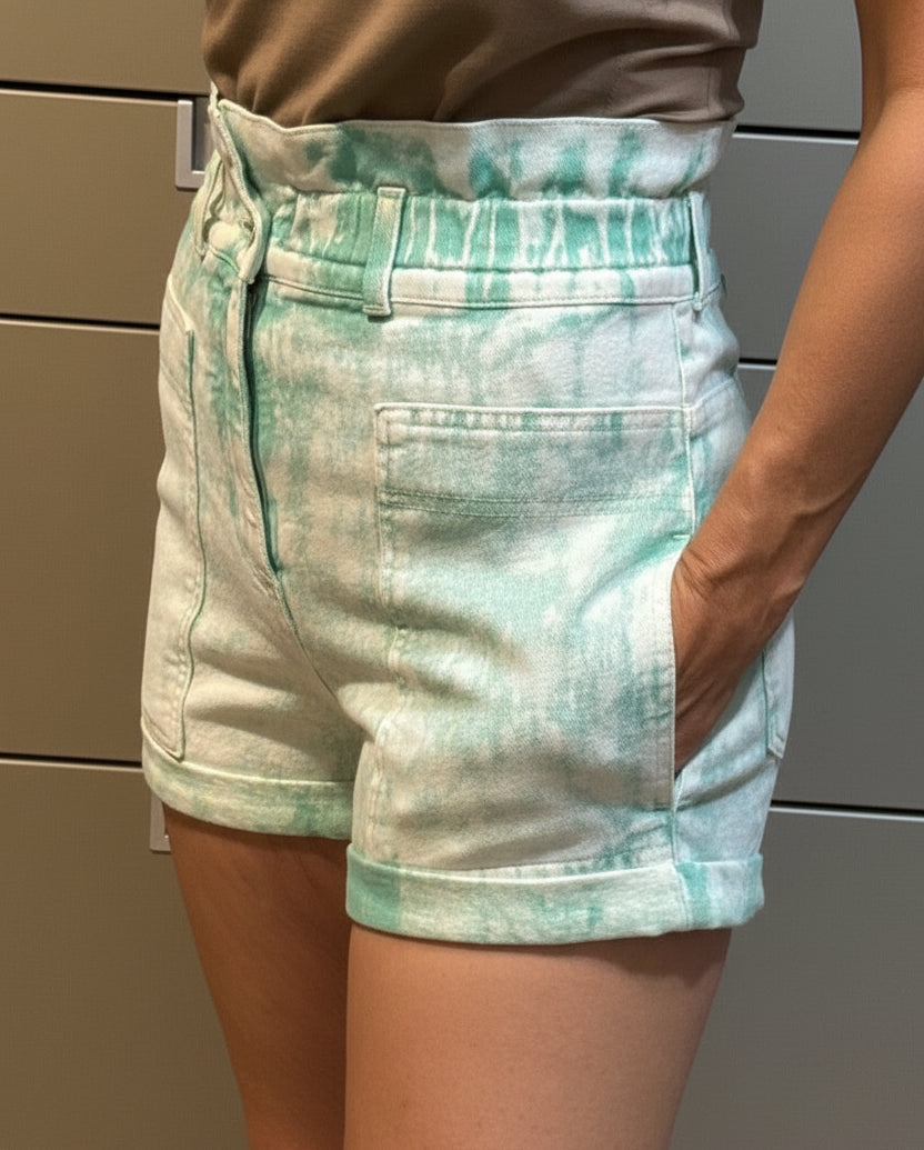 ✨ Neuf 525€ Stella Mc Cartney - Short taille haute - tye & dye - T34 XS ✨