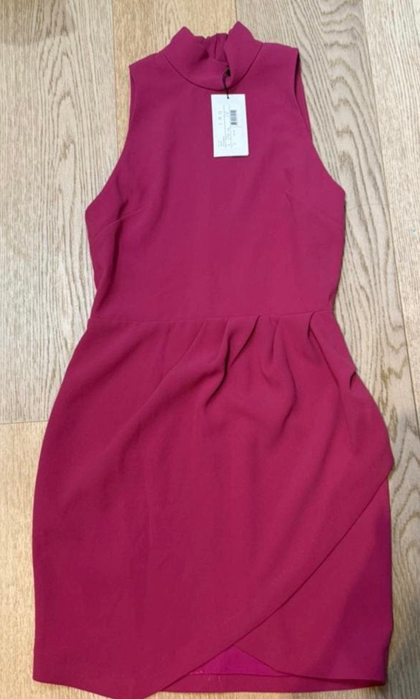 ✨ Neuve 345€ - Iro - Robe asymétrique fuschia - T36 S ✨