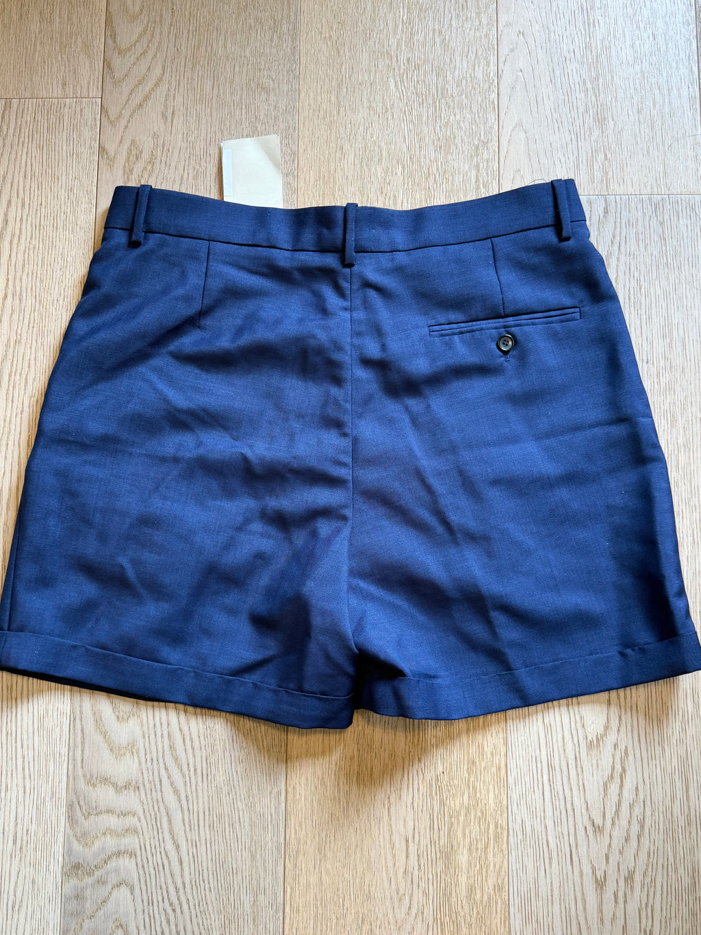 ✨ Neuf 804€ Bally Short en Mohair & Laine Marine — Taille 44 Homme / 42 Femme ✨