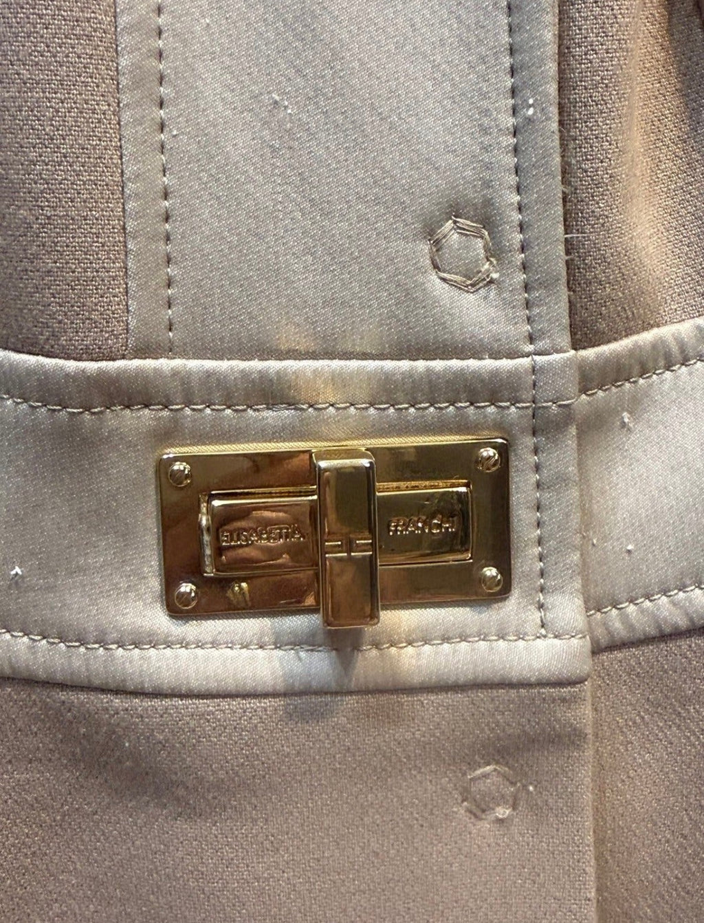 ✨ Elisabetta Franchi - Luxe - Manteau long Gold - T36 ✨