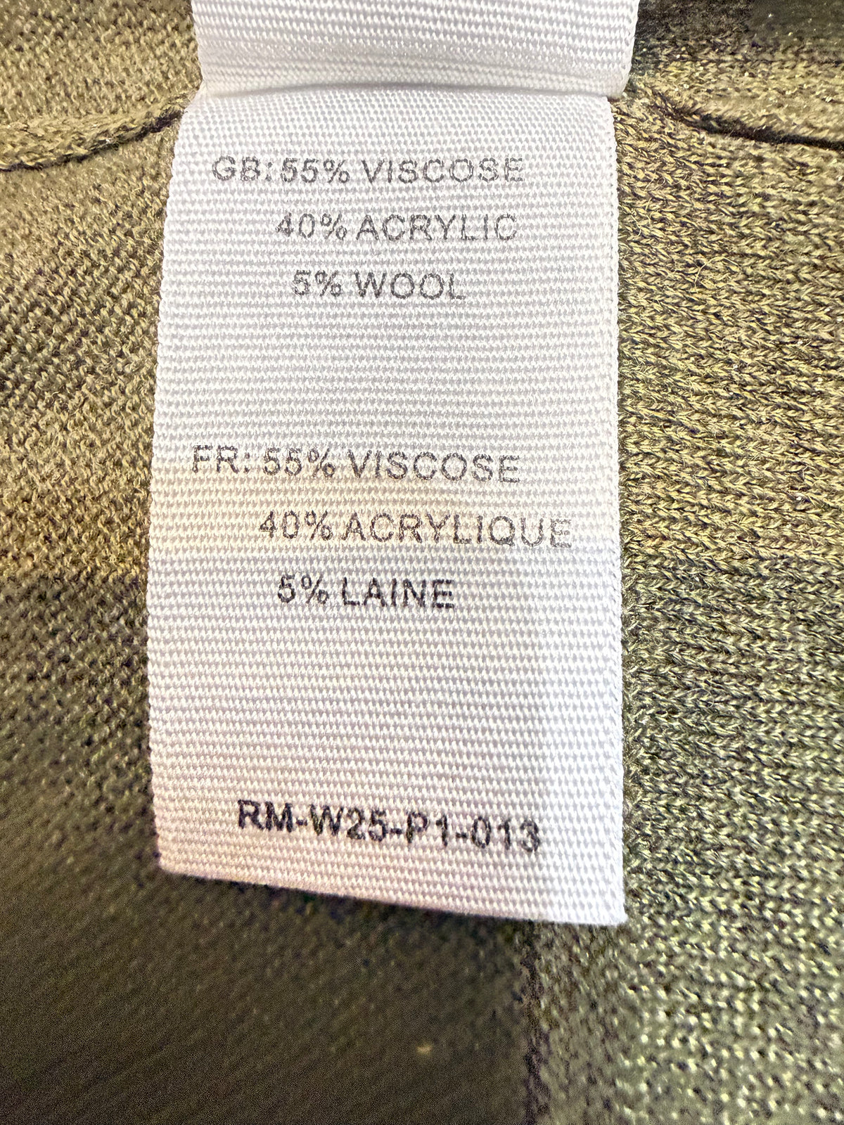✨ Neuf 69€ -Rue Mazarine - Gilet kaki - S/M ✨