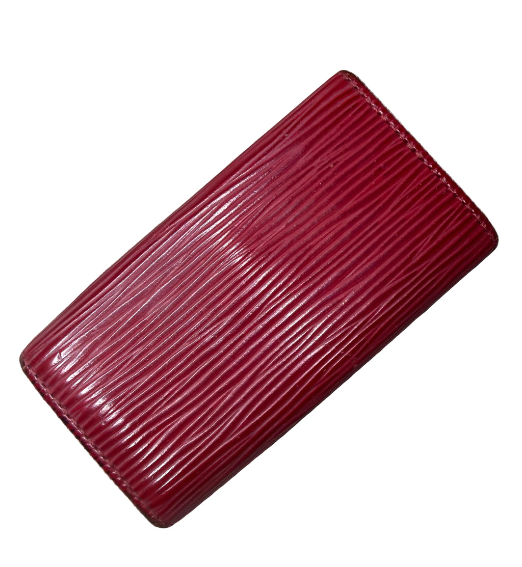 ✨ Louis Vuitton - Porte clés cuir épi rouge ✨
