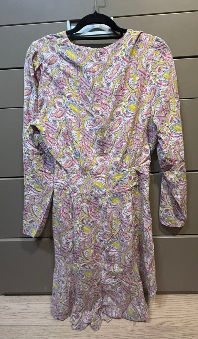 ✨ Neuve 625€ - Iro - Robe asymétrique 100% soie - T36 ok 38 ✨