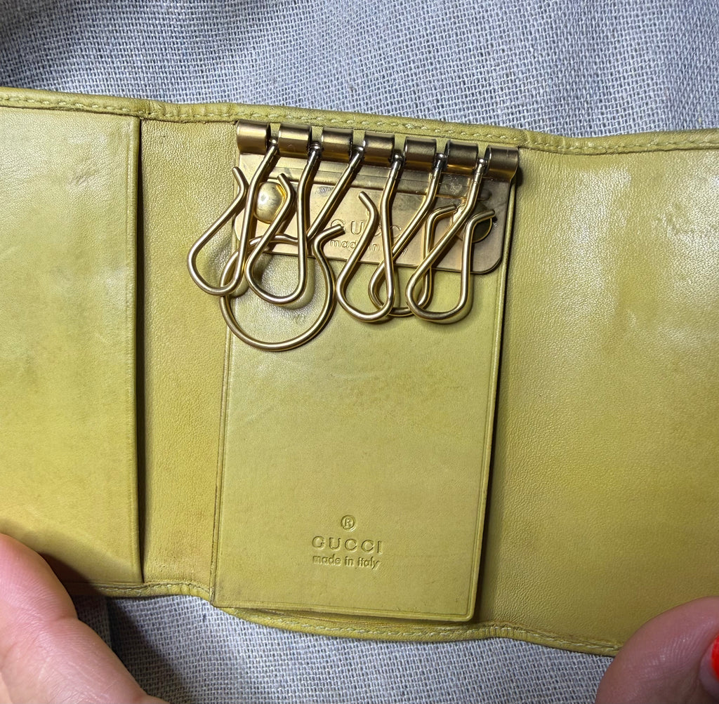✨ Gucci - Étui Porte clés - Vintage - 6 crochets - Mixte - GG monogramme ✨