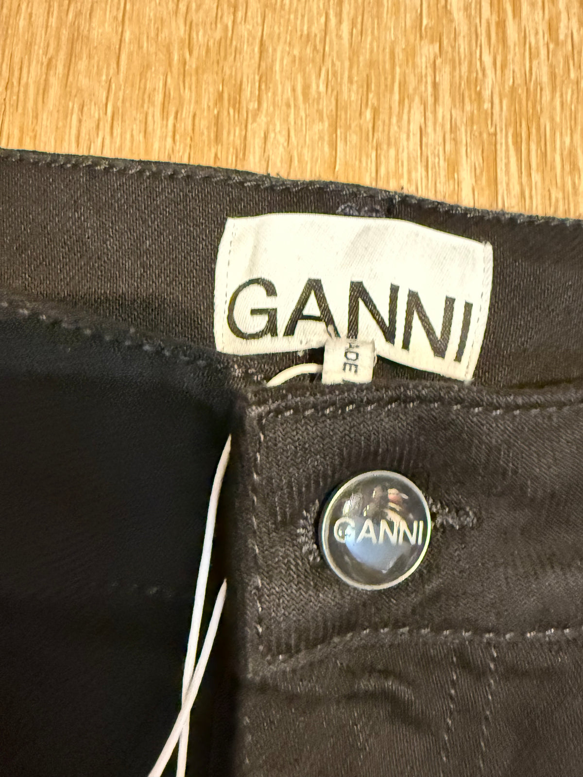 ✨ Neuf 165€ - Ganni - Jean Noir taille haute - W27 L32 ✨