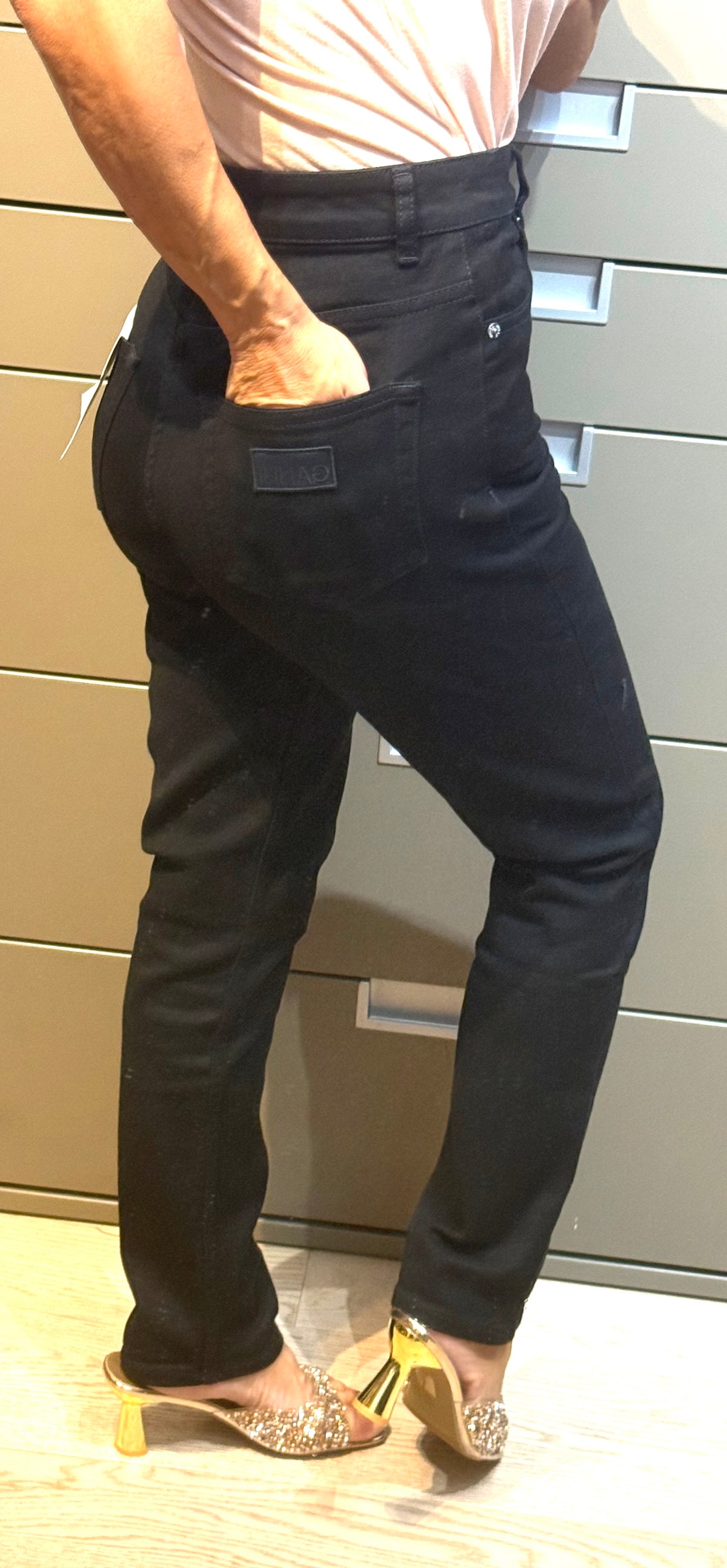 ✨ Neuf 165€ - Ganni - Jean Noir taille haute - W27 L32 ✨
