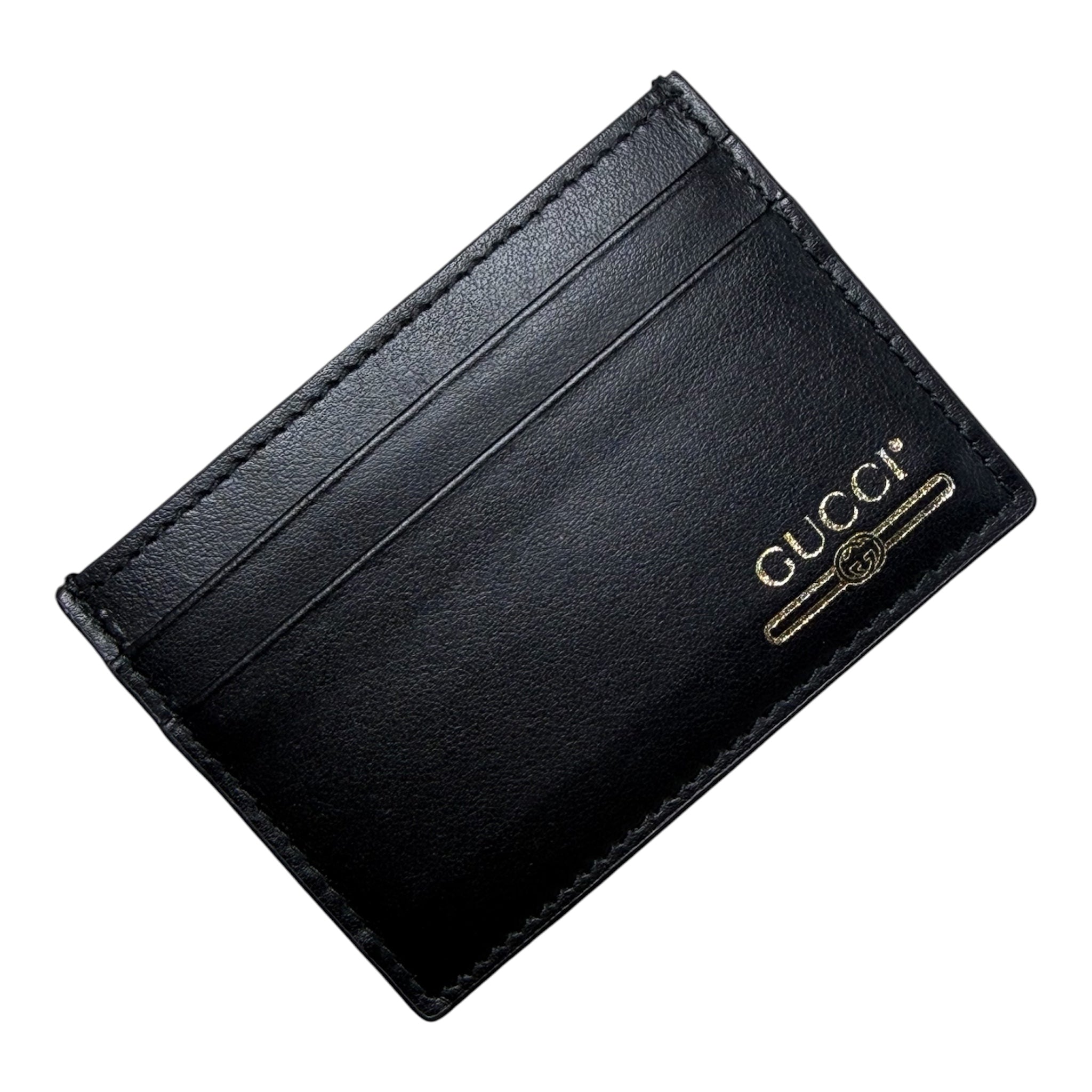✨ Neuf 270€ - Gucci — Porte-cartes en cuir noir ✨