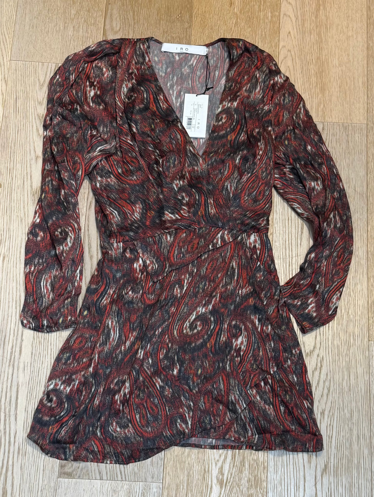 ✨ Neuve 535€ IRO Paris Robe «Chaytonspe » 100% Soie 36 ok 38 ✨