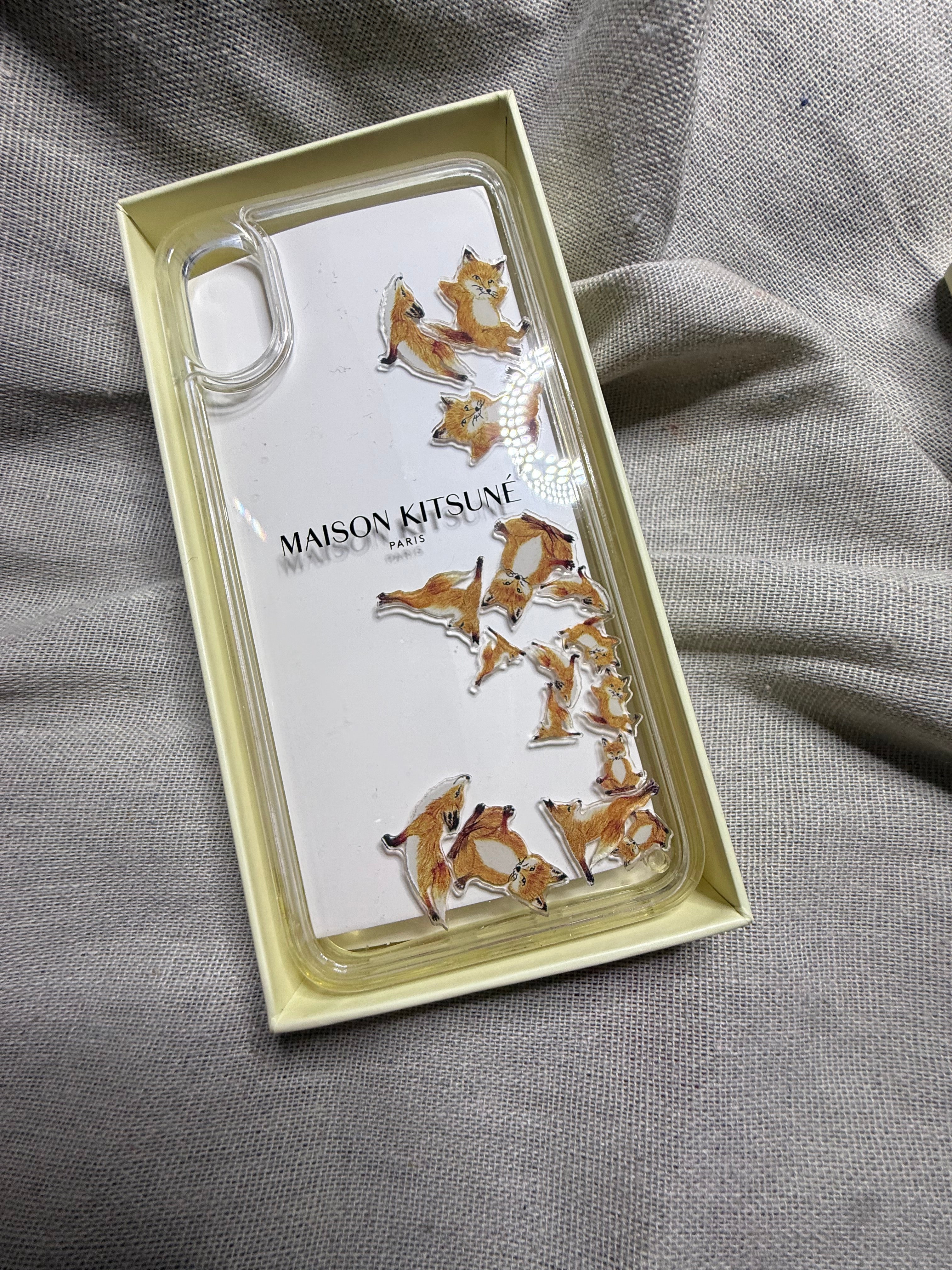 ✨ Neuve 70€ Coque iPhone X et XS -Aqua Maison Kitsuné « Yoga Fox » 🦊✨