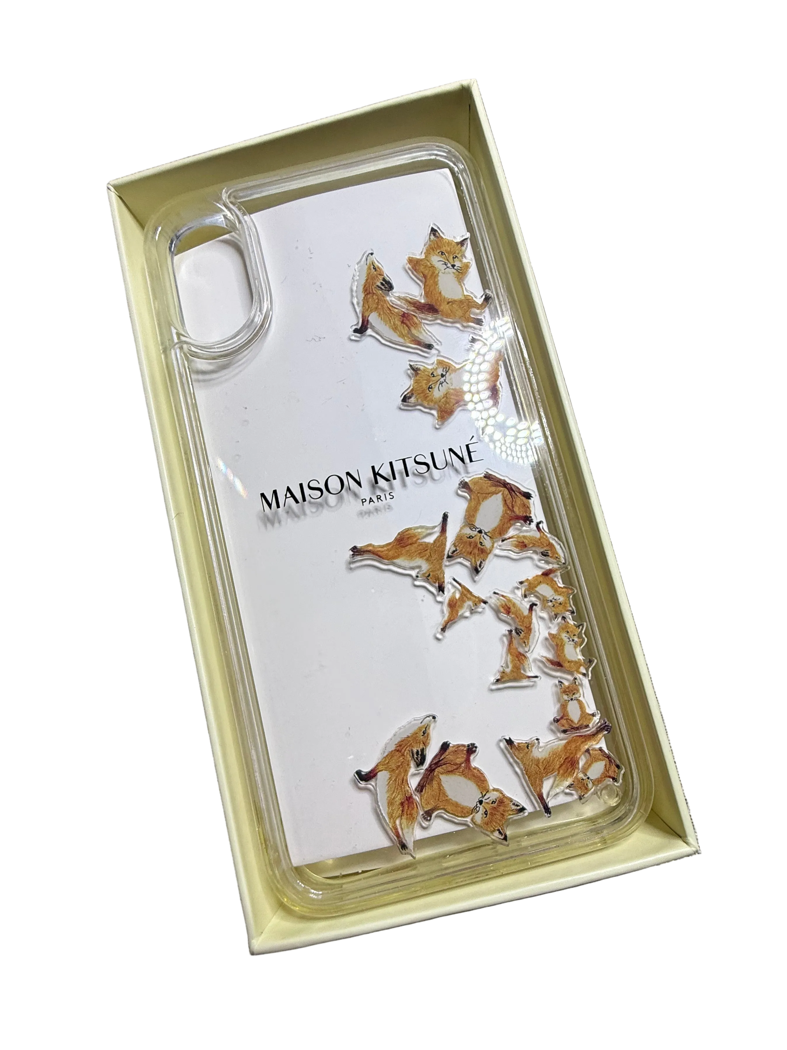 ✨ Neuve 70€ Coque iPhone X et XS -Aqua Maison Kitsuné « Yoga Fox » 🦊✨