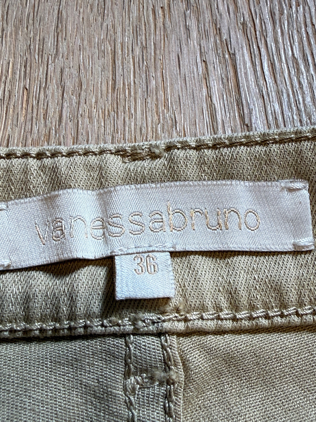 ✨  Neuf 245€ PROTOTYPE UNIQUE Vanessa Bruno – Pantalon Flare Beige (T.36) ✨