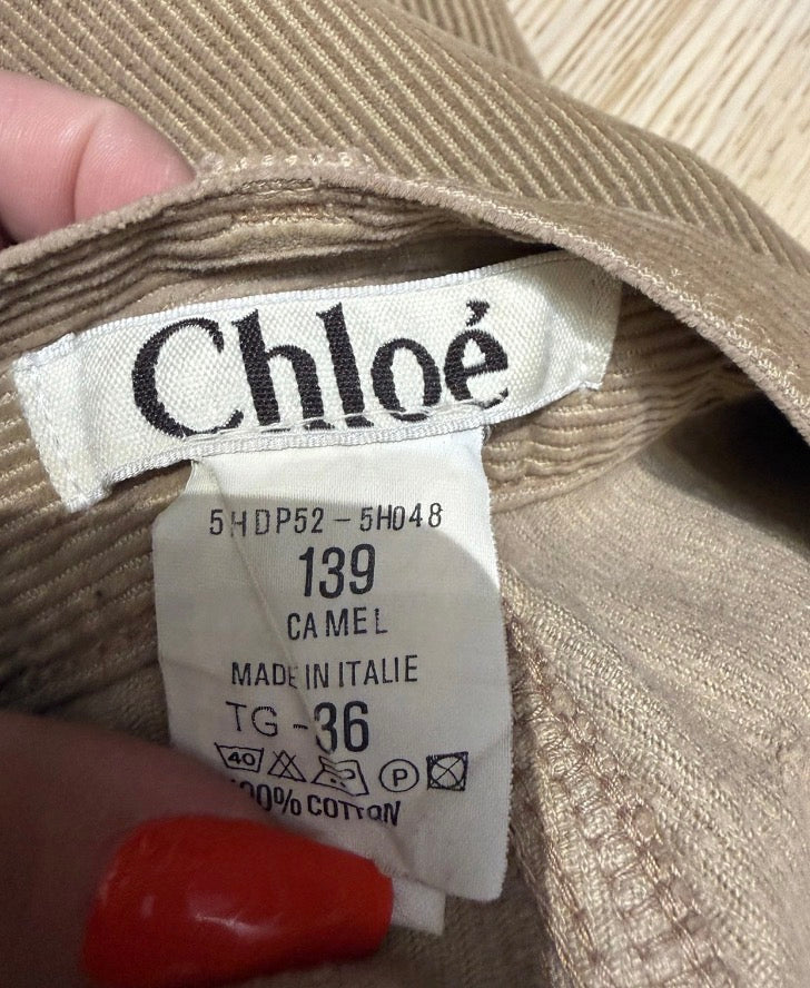✨ Chloé - Bermuda velours Camel - T34 XS ✨