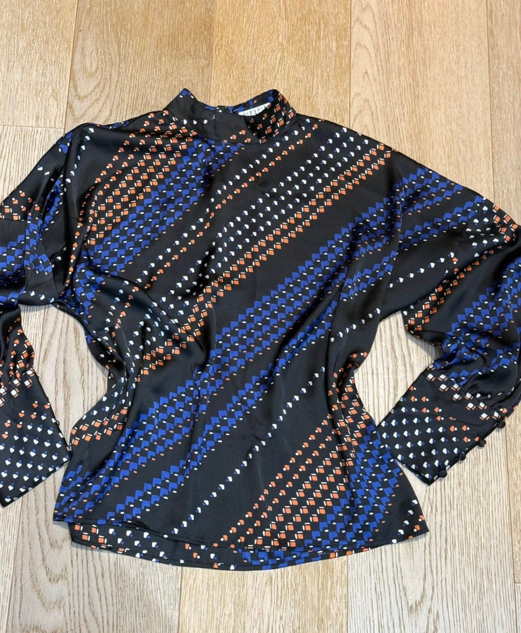 ✨ Claudie Pierlot - Blouse chic graphique - Modèle Bobin - T.36 ✨