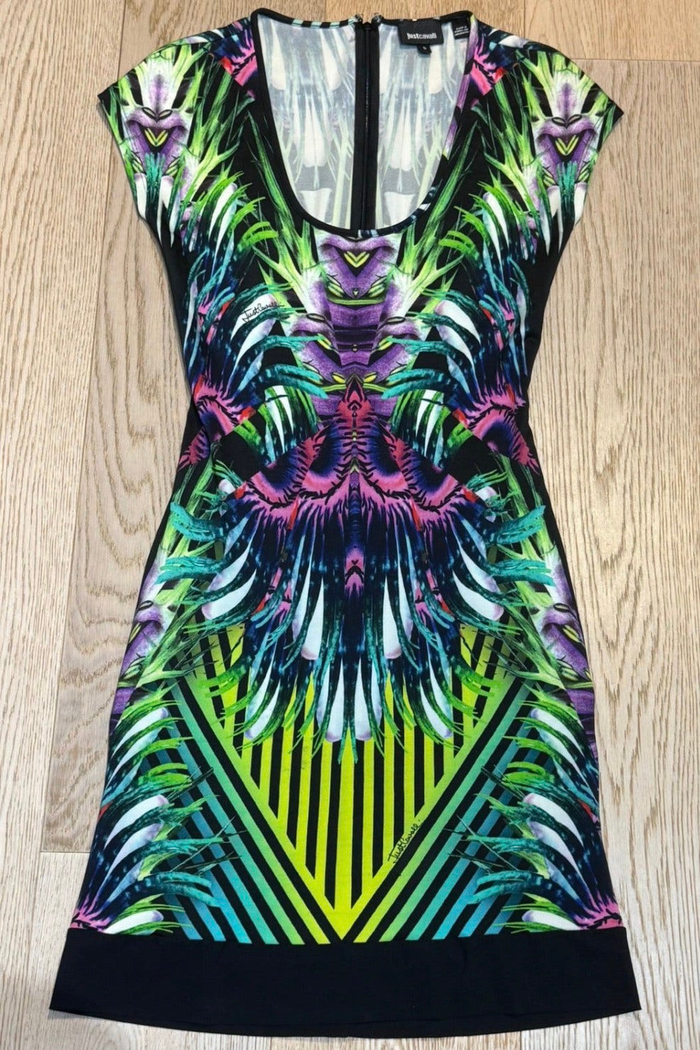 ✨ Just Cavalli - Robe Tropicale - T36 S ✨