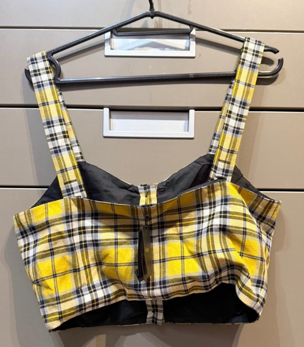 ✨ Neuf 150€ - Maje - Crop Top à carreaux - T36 ✨