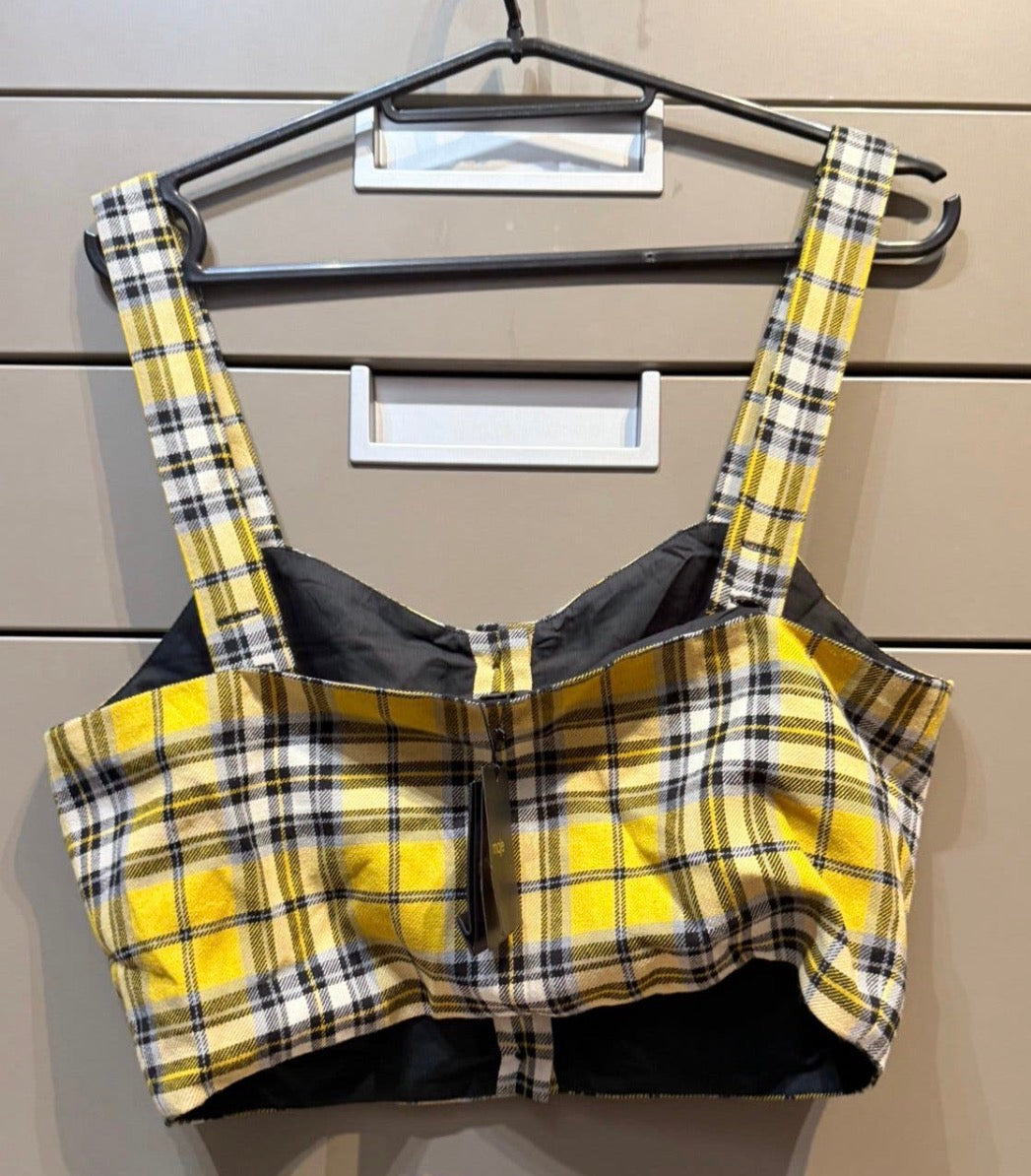 ✨ Neuf 150€ - Maje - Crop Top à carreaux - T36 ✨