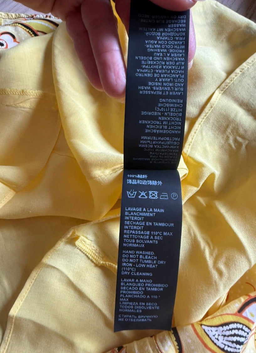 ✨ Neuve 245€ - The Kooples - robe jaune florale - T38 M ✨