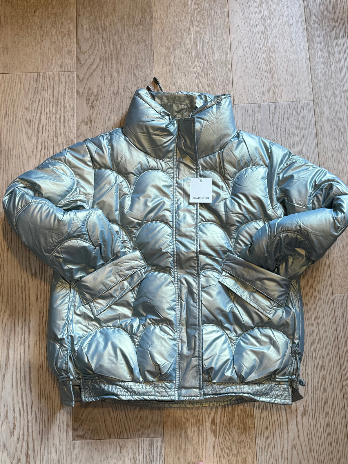 ✨ Neuve 130€ Diab’less Doudoune bleu métal M ok L ✨