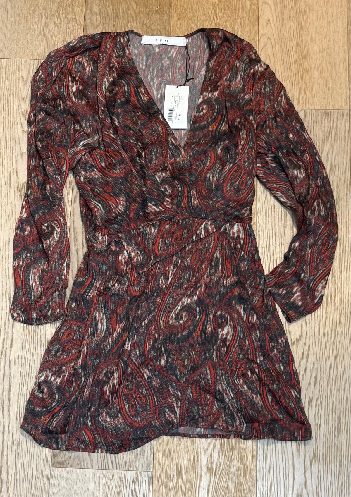 ✨ Neuve 535€ IRO Paris Robe «Chaytonspe » 100% Soie 36 ok 38 ✨