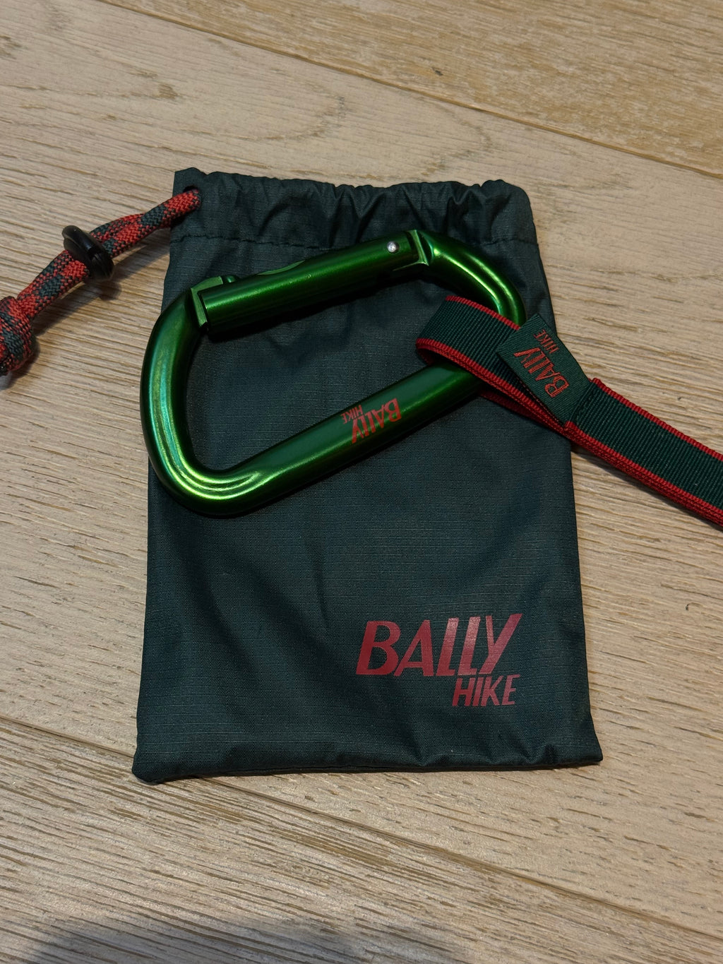 ✨ Neuf 180€ Bally Mousqueton Porte-clés vert full set ✨