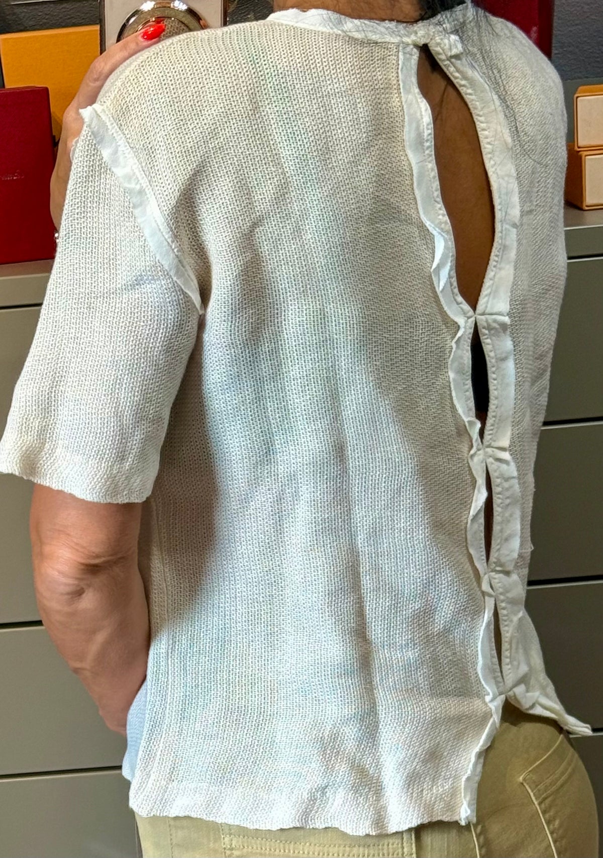✨ Sandro Paris - Top en maille dos nu ajouré - 36 ok 38 ✨