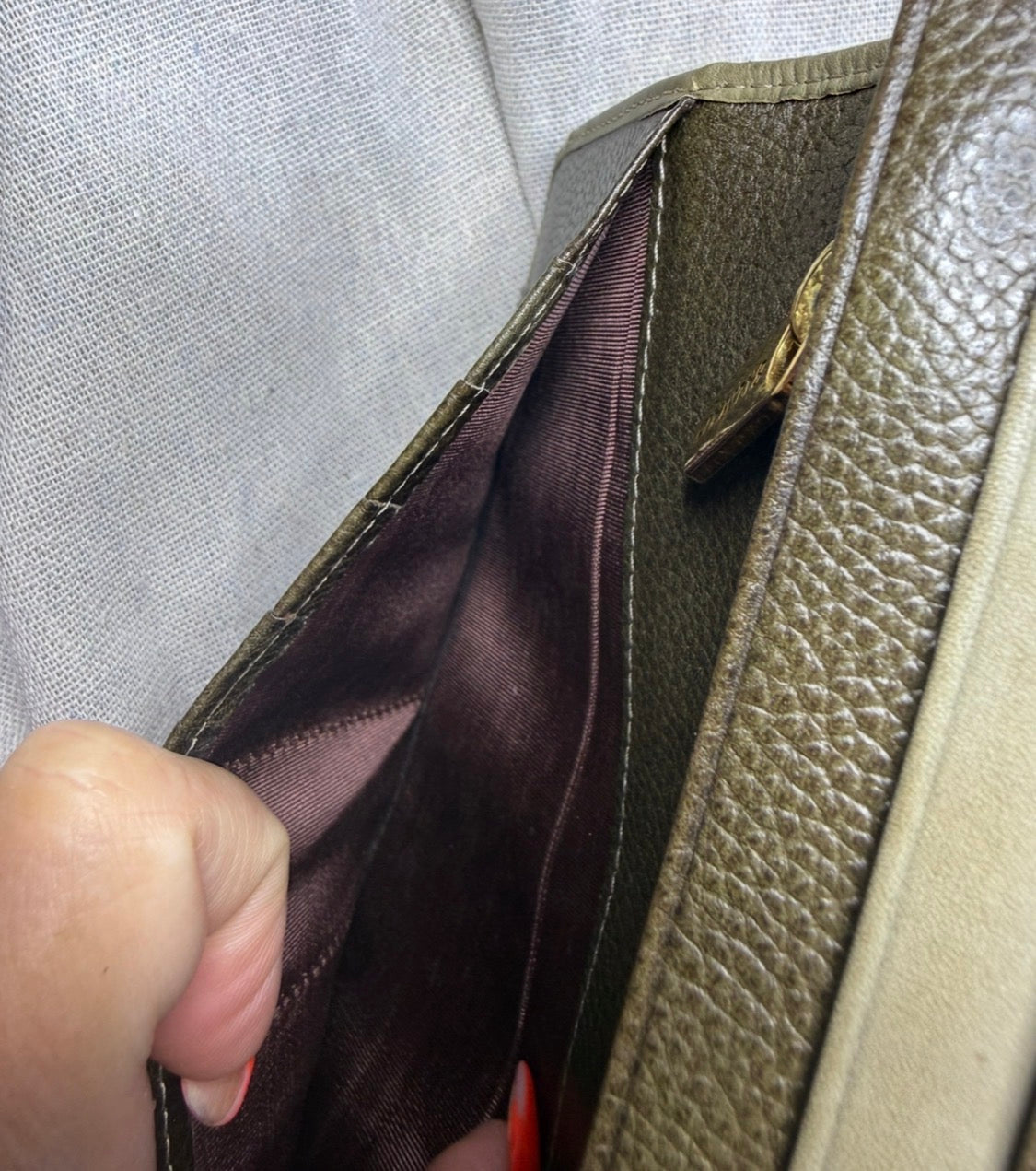 ✨ Balmain - Long Portefeuille Wallet kaki ✨