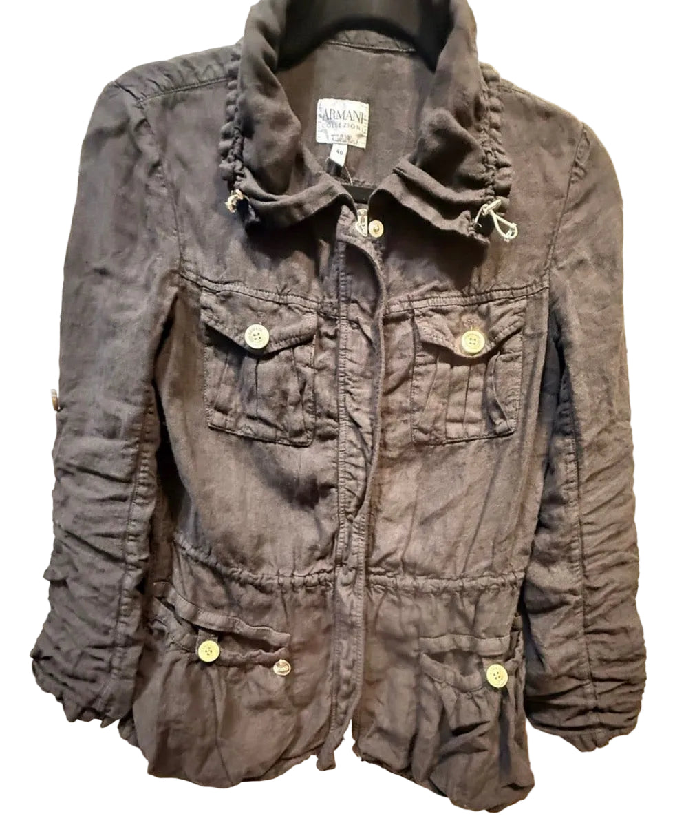✨ Armani - Veste Parka en lin - T36 ok 38 ✨