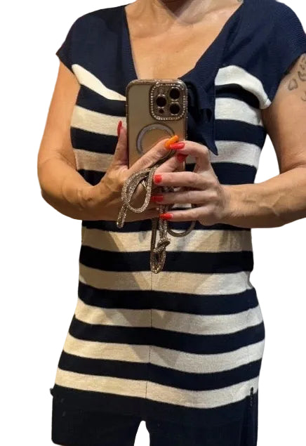 ✨ Armani Jeans - Robe marinière en laine - T38 M ✨