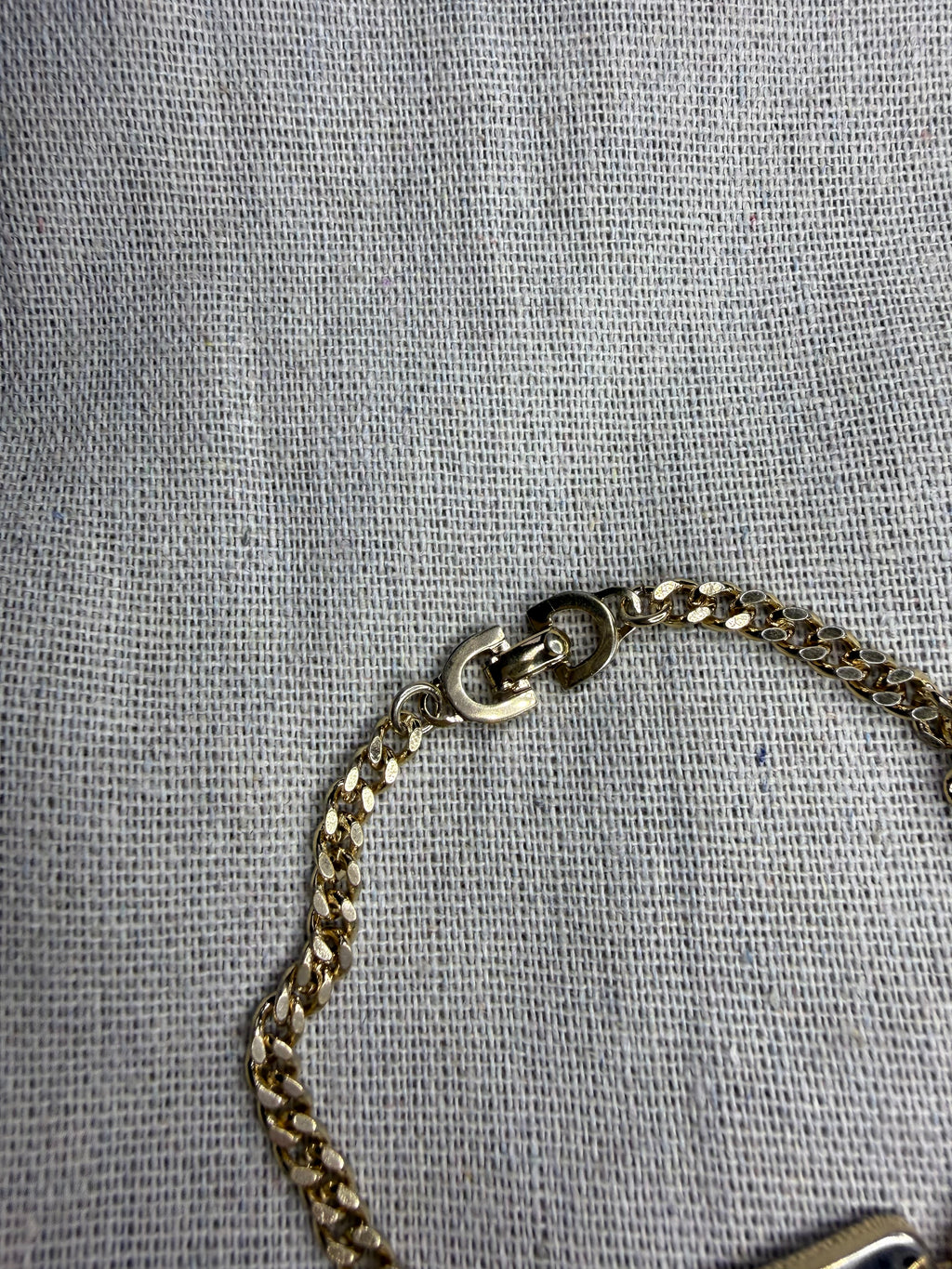 ✨ Bracelet Gourmette Vintage Christian Dior « CD » en Plaqué Or (1980) ✨