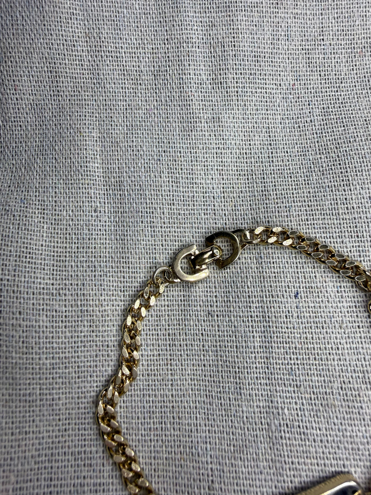 ✨ Bracelet Gourmette Vintage Christian Dior « CD » en Plaqué Or (1980) ✨