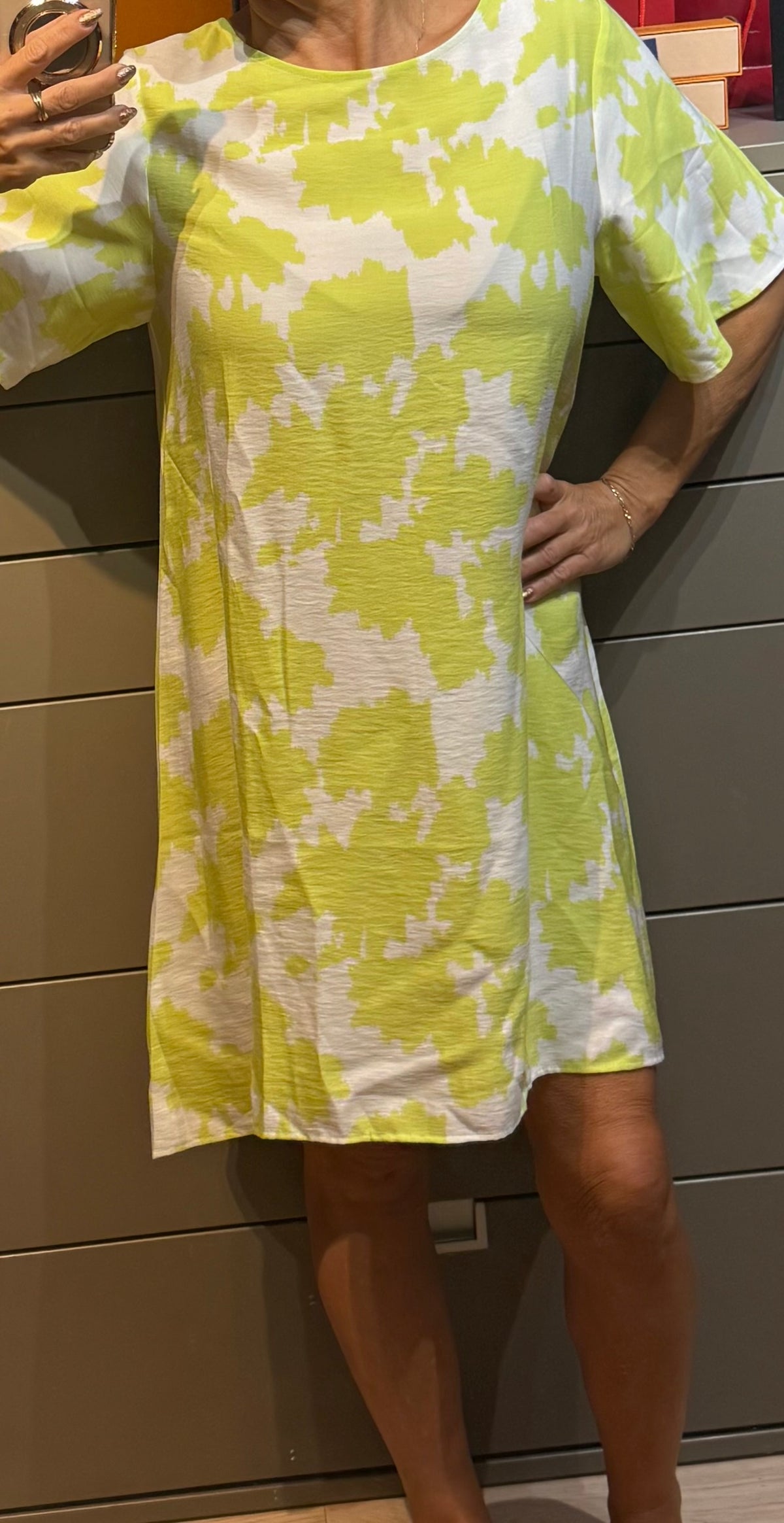 ✨ Neuf 245€ ✨ Armani Exchange - Robe Tunique Lemon - T36 ok 40 ✨