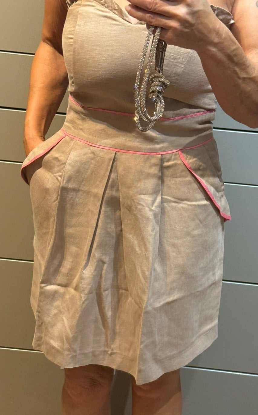 ✨ Sandro - Robe bustier en lin - T.36 S ✨