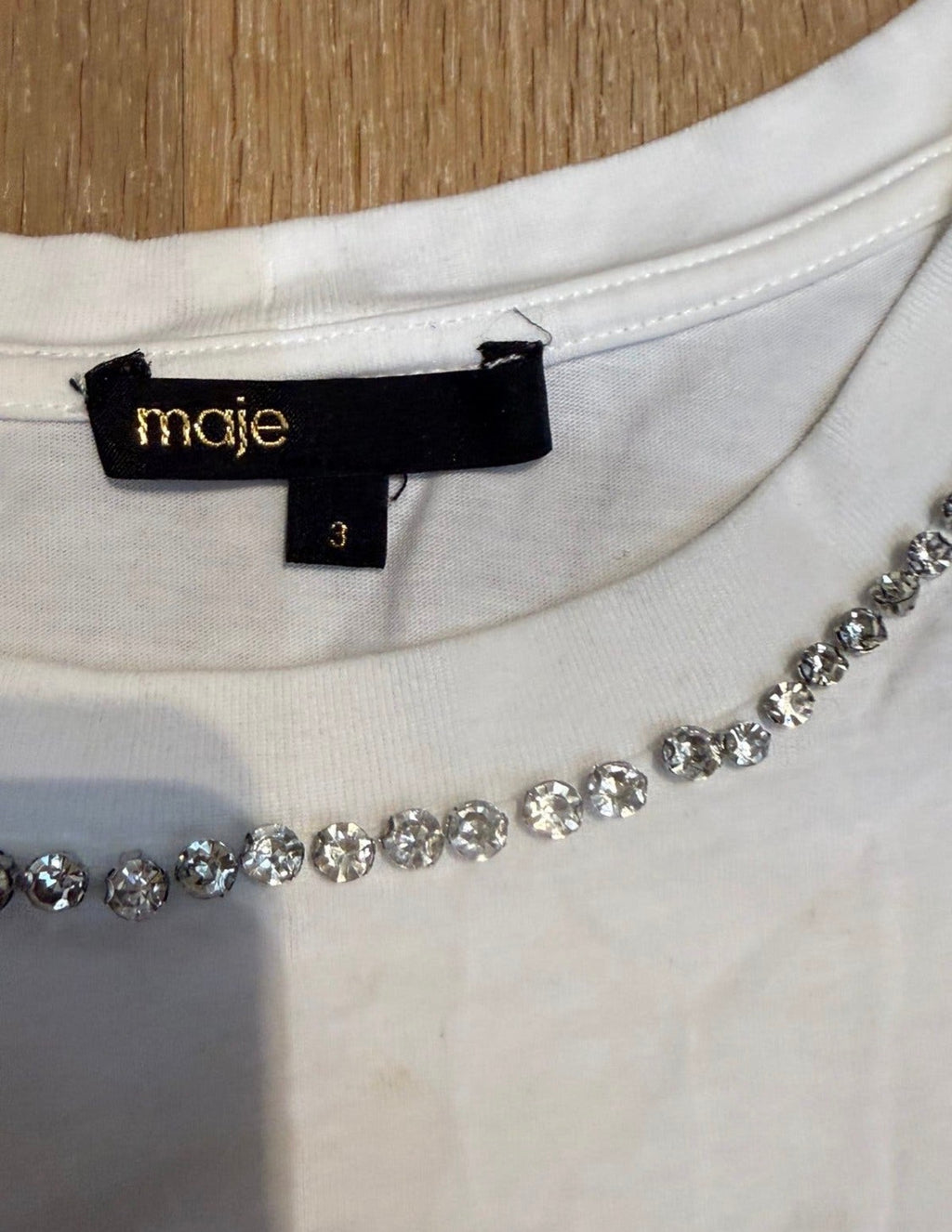 ✨ Neuf 135€ - Maje - T-shirt bijou - T40 L ✨