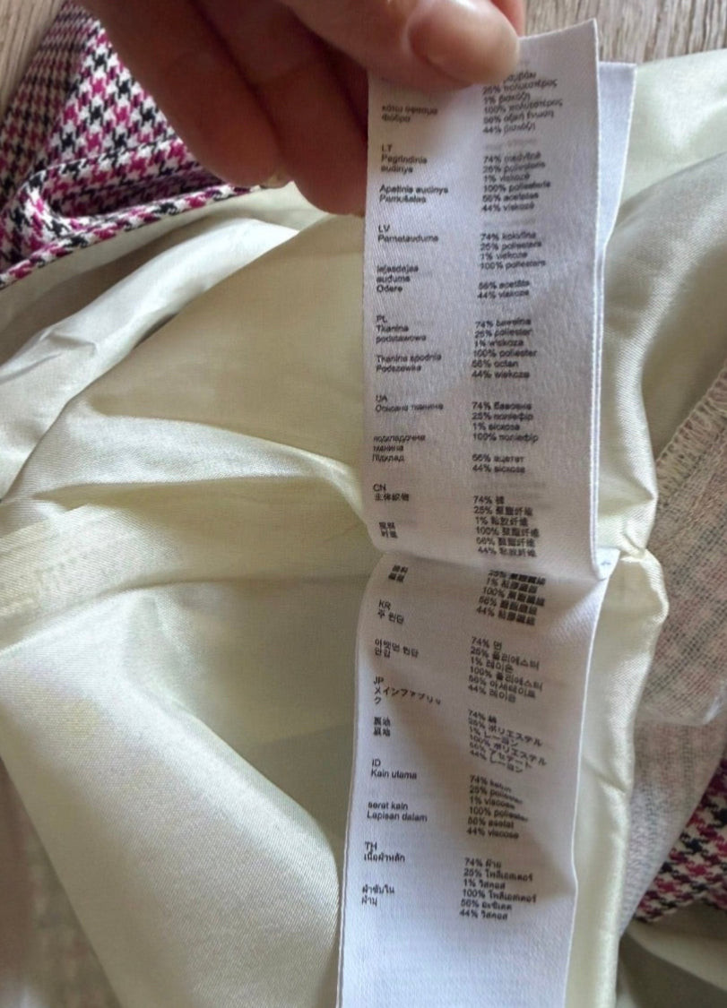 ✨ Neuf 250€ - Maje - Combishort - pied de poule - T36 ✨