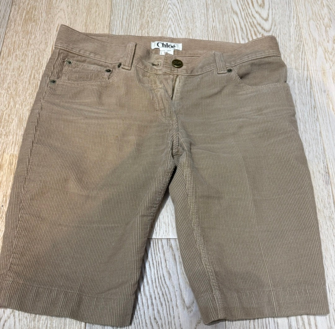 ✨ Chloé - Bermuda velours Camel - T34 XS ✨