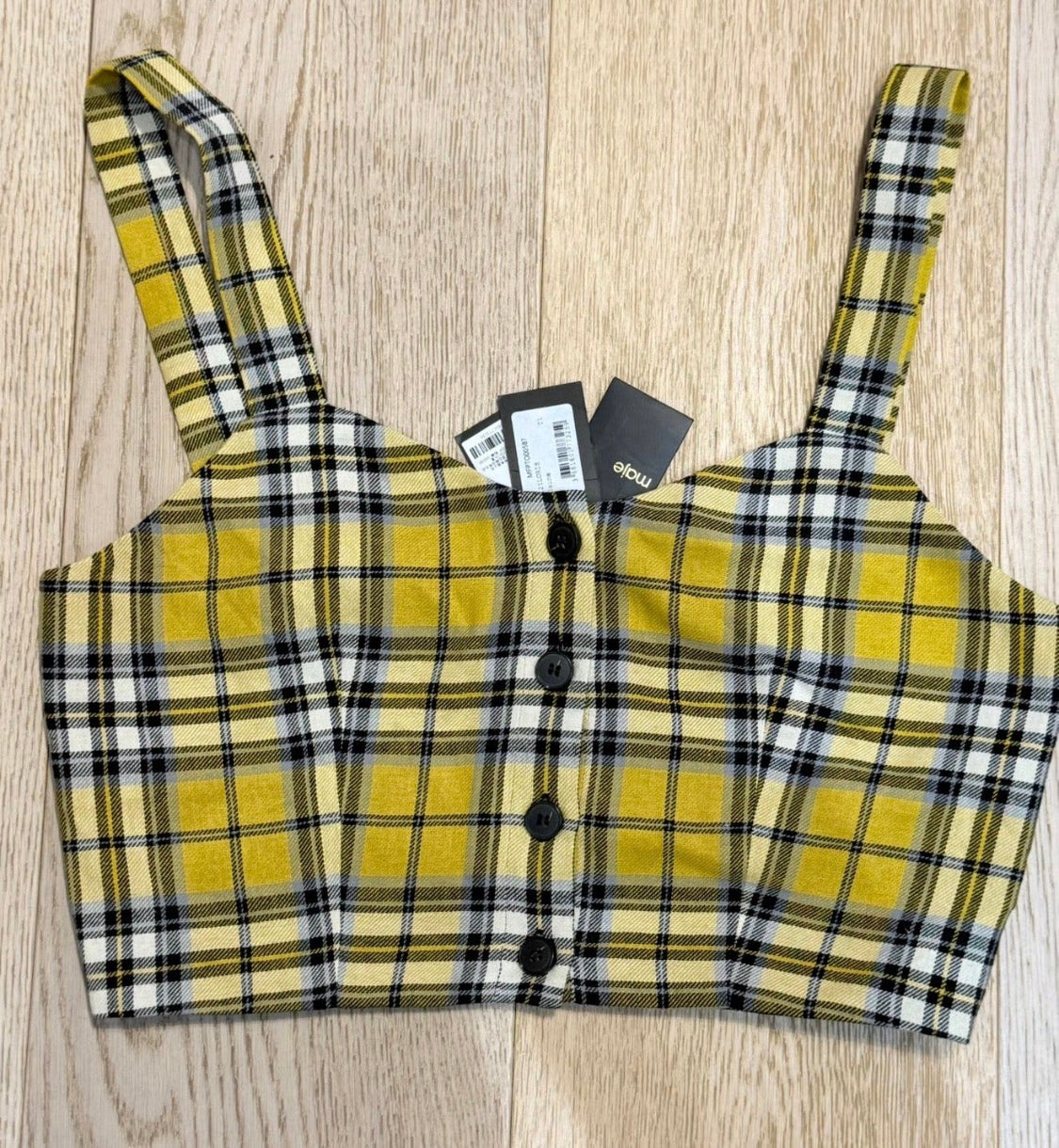 ✨ Neuf 150€ - Maje - Crop Top à carreaux - T36 ✨